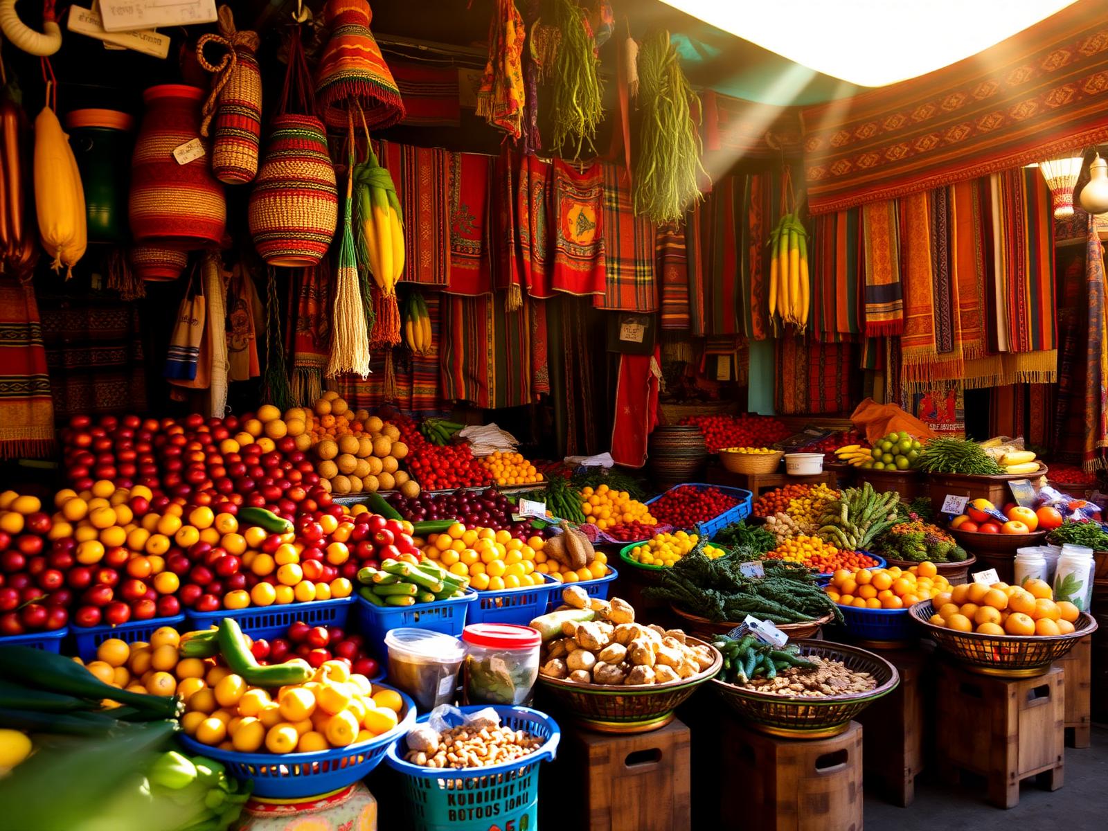 Vibrant Guatemalan market